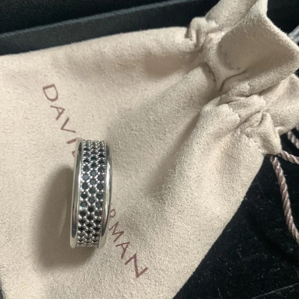 David Yurman Silver Men's Ring Size 11